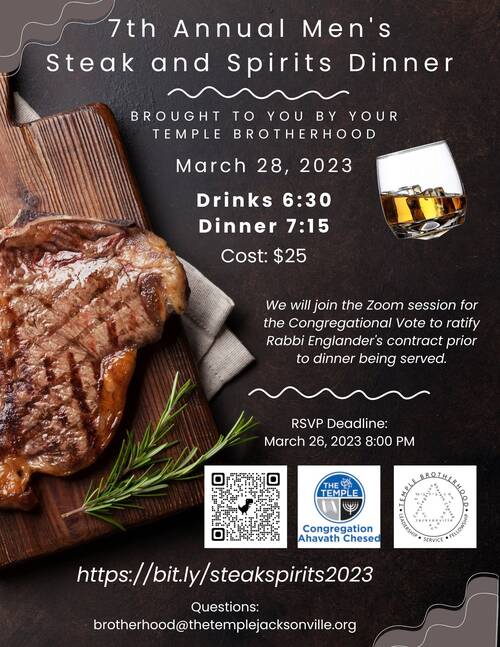 Banner Image for 7th Annual Men's Steak & Spirits Dinner